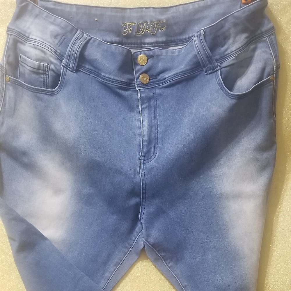 "To Die For"  High Rise  Stretch Jeans - Picture 3 of 15
